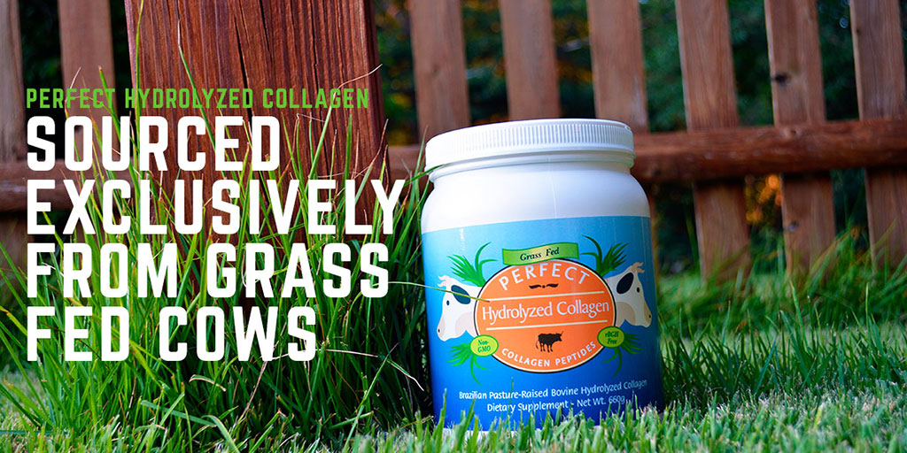 Perfect Hydrolyzed Collagen container In Grass