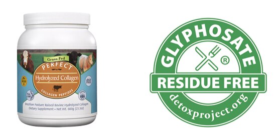Glyphosate Residue Free Certification for Perfect Collagen - IMAGE of SEAL