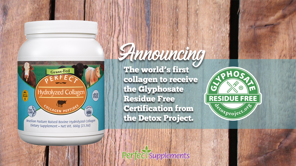 Glyphosate Residue Free Certification for Perfect Collagen - IMAGE 1024 x 576